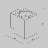 Настенный светильник MAYTONI BLOCK O507WL-L5W3K