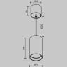 Подвесной светильник MAYTONI VOL P100PL-20W3K-B